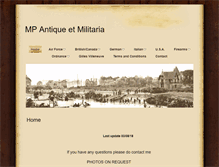 Tablet Screenshot of militaria.qc.ca